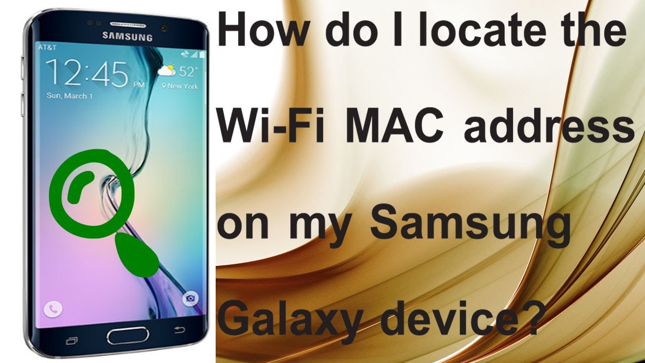 mac address for samsung galaxy s8